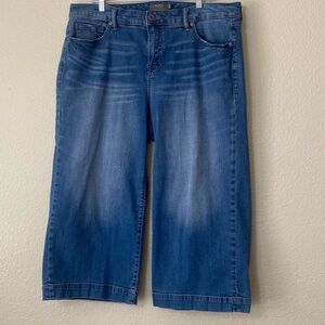 TORRID FEEL THE FIT CROpP HIGH WIDE LEG Blue Men Size 18